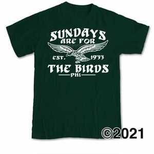 Sundays are for the Birds Philadelphia Football Shirt iggles veterans stadium